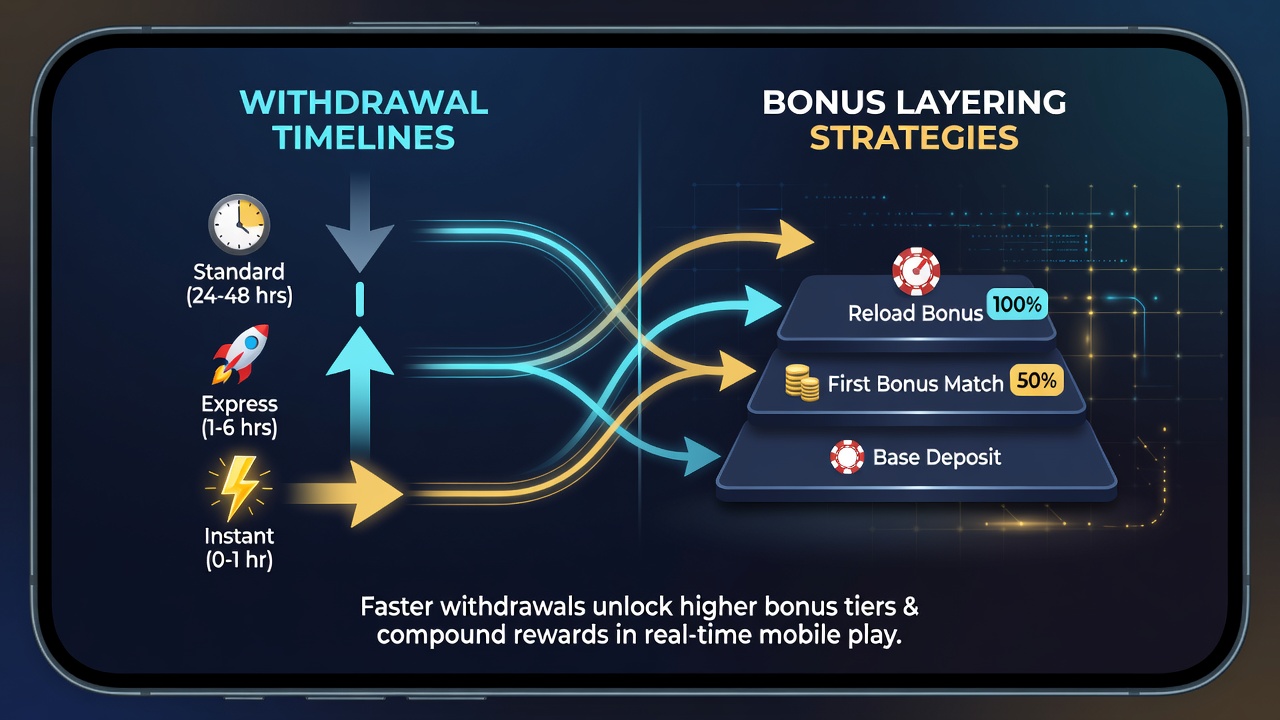Analyse von Bonus-Schichtung und Transaktionszeiten in mobilen Casinos